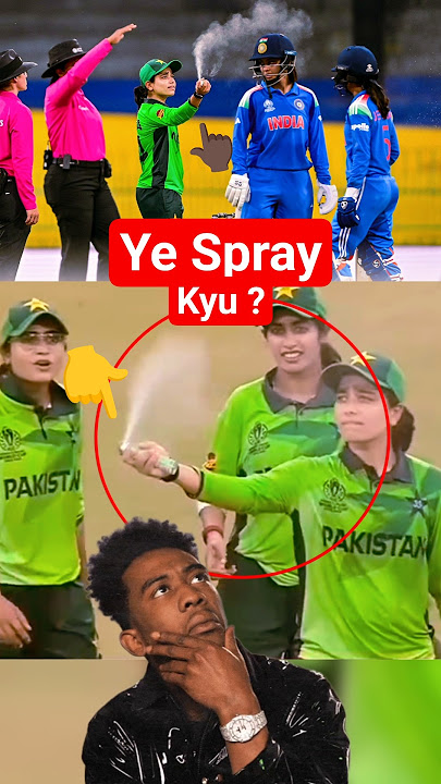 Reason Behind the Spray | Spraying During India vs Pakistan Women’s Match #shorts
