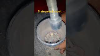 slate crush #youtubeshorts #satisfying #crunchasmr #experiment