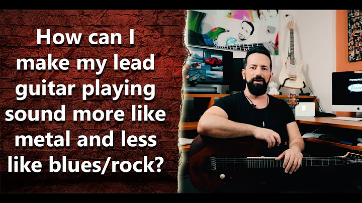 How can I make my lead guitar playing sound more like metal and less like blues/rock? - INT 265