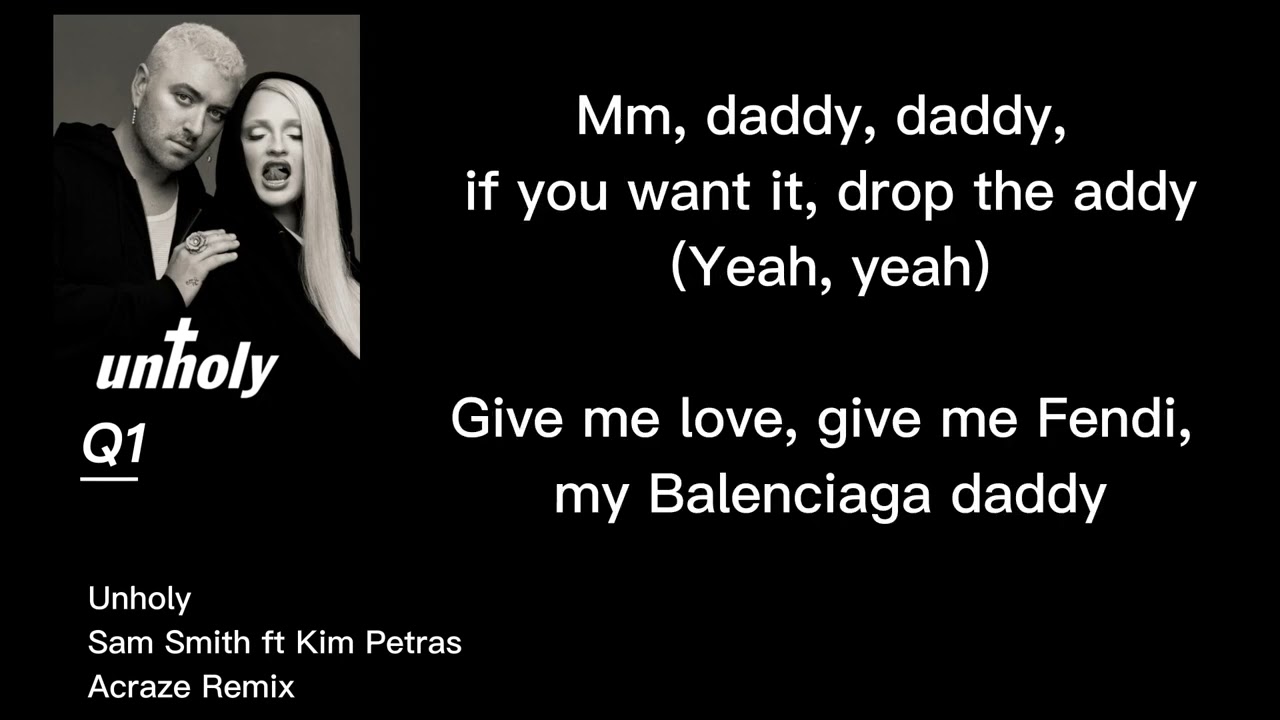 Unholy | Acraze Remix | Sam Smith ft Kim Petras | Lyrics 