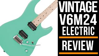 Vintage® V6M24 Guitarra Eléctrica 24F Maple Tremolo | Laguna Blue video