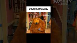 This bear sniffs