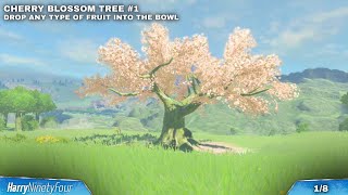 Zelda Tears of the Kingdom - All Cherry Blossom Tree Locations Guide (Reveal Cave Entrances)