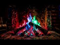 🔴🔵🟢 Colorful Fireplace 4K | Relaxing Multi-Color Fire Sounds for Sleep & Meditation