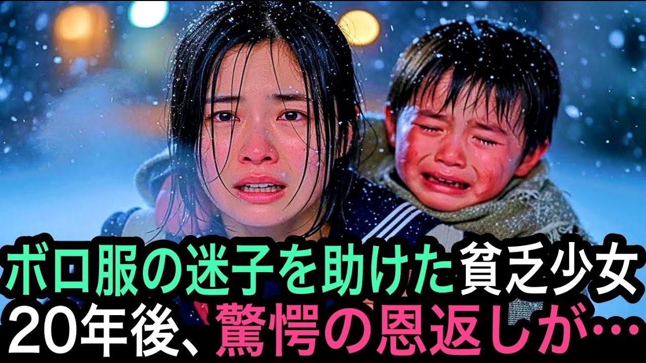 「ママが迎えに来るの…」泣いていたボロ服の子を助けた貧しい女子高生——20年後、奇跡の再会と壮絶な逆転劇が待っていた』