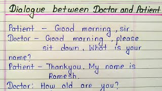 English conversation between doctor and patient