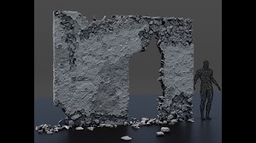 Procedural Destroyed Wall Workflow.