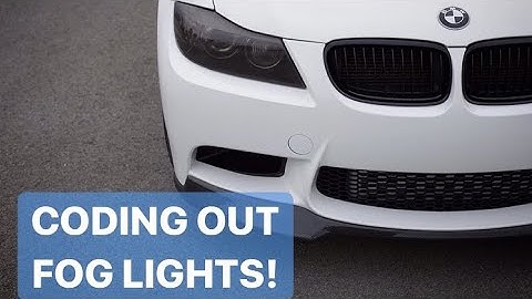 Coding Out BMW Fog Lights! E9X 3 Series
