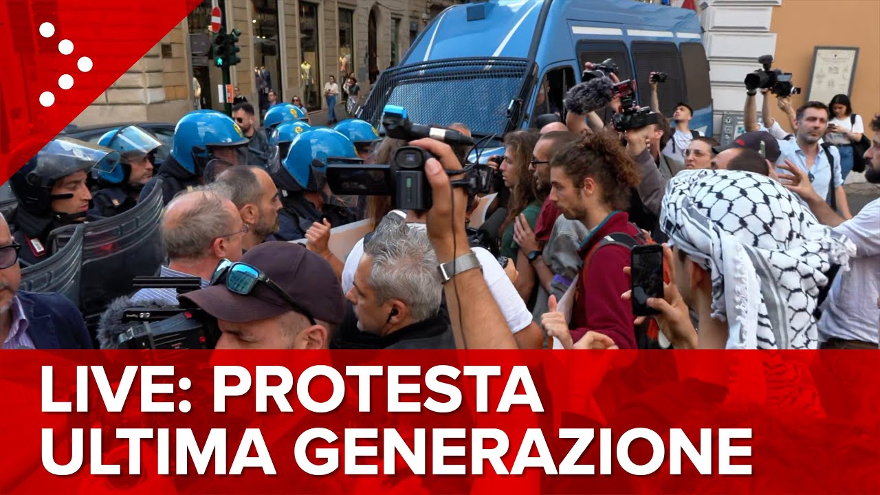 LIVE: Roma, protesta Ultima Generazione in centro: polizia sul posto: diretta video