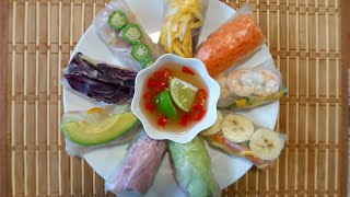 越南春卷最简单最正宗的做法, 清凉爽口,好吃得不得了!
