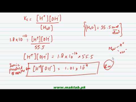 FSc Chemistry Book1, CH 8, LEC 14: Ionic Product of Water