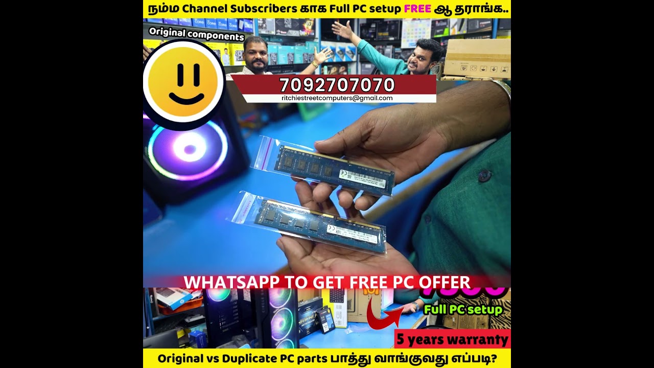 Best PC Build for all purposes in chennai | Ritchie Street Computers | Kingfisher vlogs