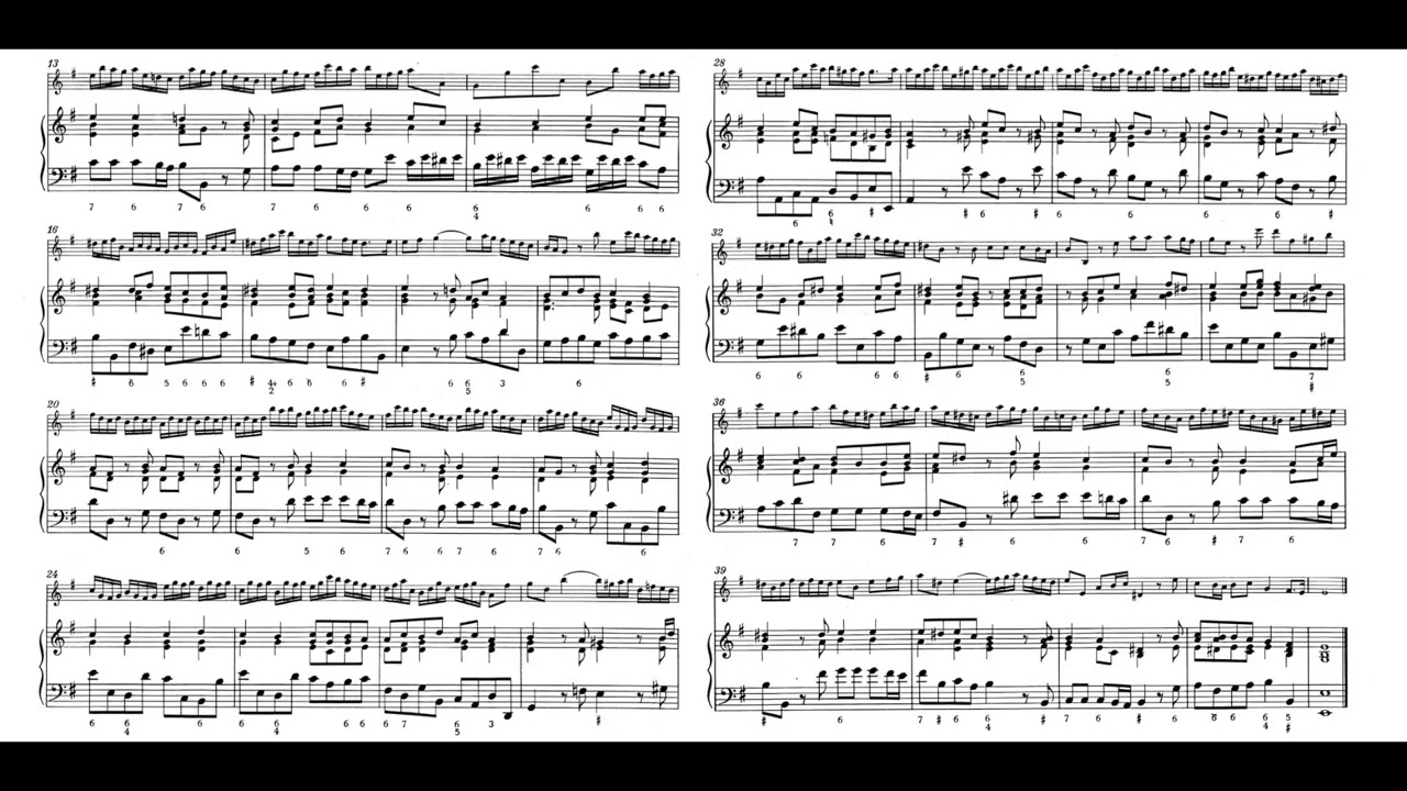 奏思ページ Handel Solo Flute Sonata HWV 359b Op.1 No.1b 1-1b E minor 韓德爾