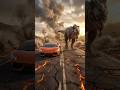 🦖 Lamborghini Aventador + T-Rex transformation🎭#ai #aivideo #aiart