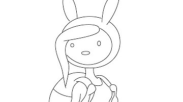 How to draw Fionna step by step for beginners from Adventure Time