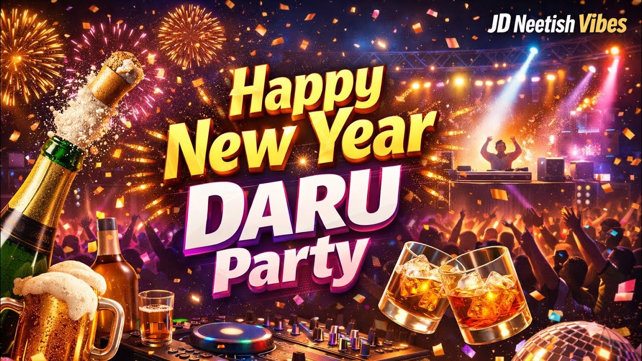 Happy New Year 2026 🎆 Daru Party Song | New Year DJ Remix | JD Neetish Vibes