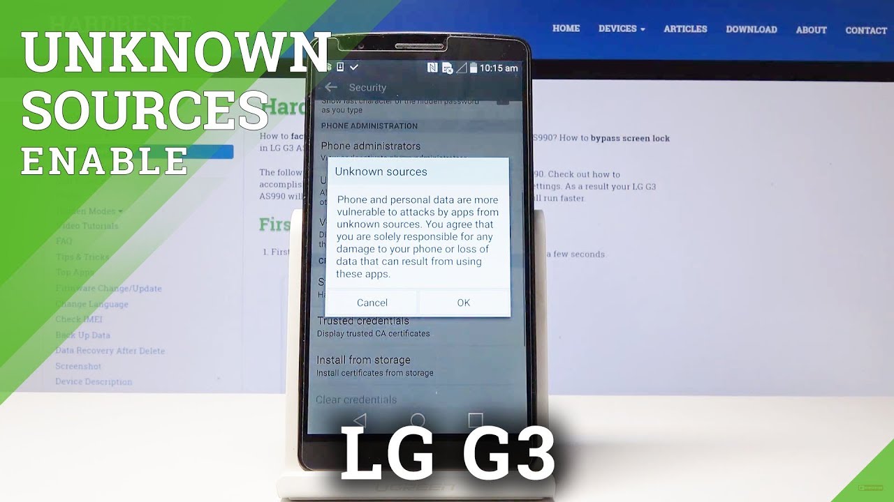 How To Hard Reset LG G3 Vigor LS885 - Swopsmart