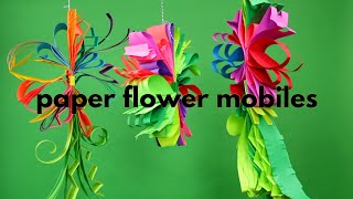 How to Make Paper Flower Mobiles