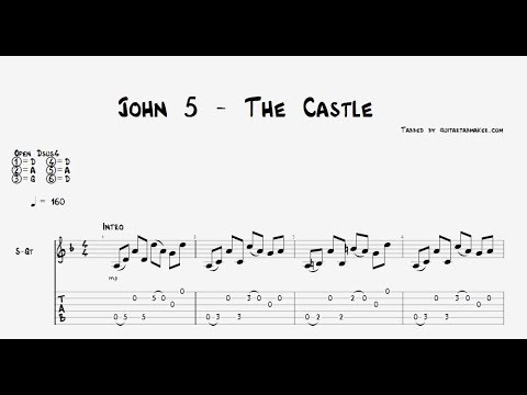 John 5 - The Castle TAB - fingerstyle guitar tabs (PDF + Guitar Pro)