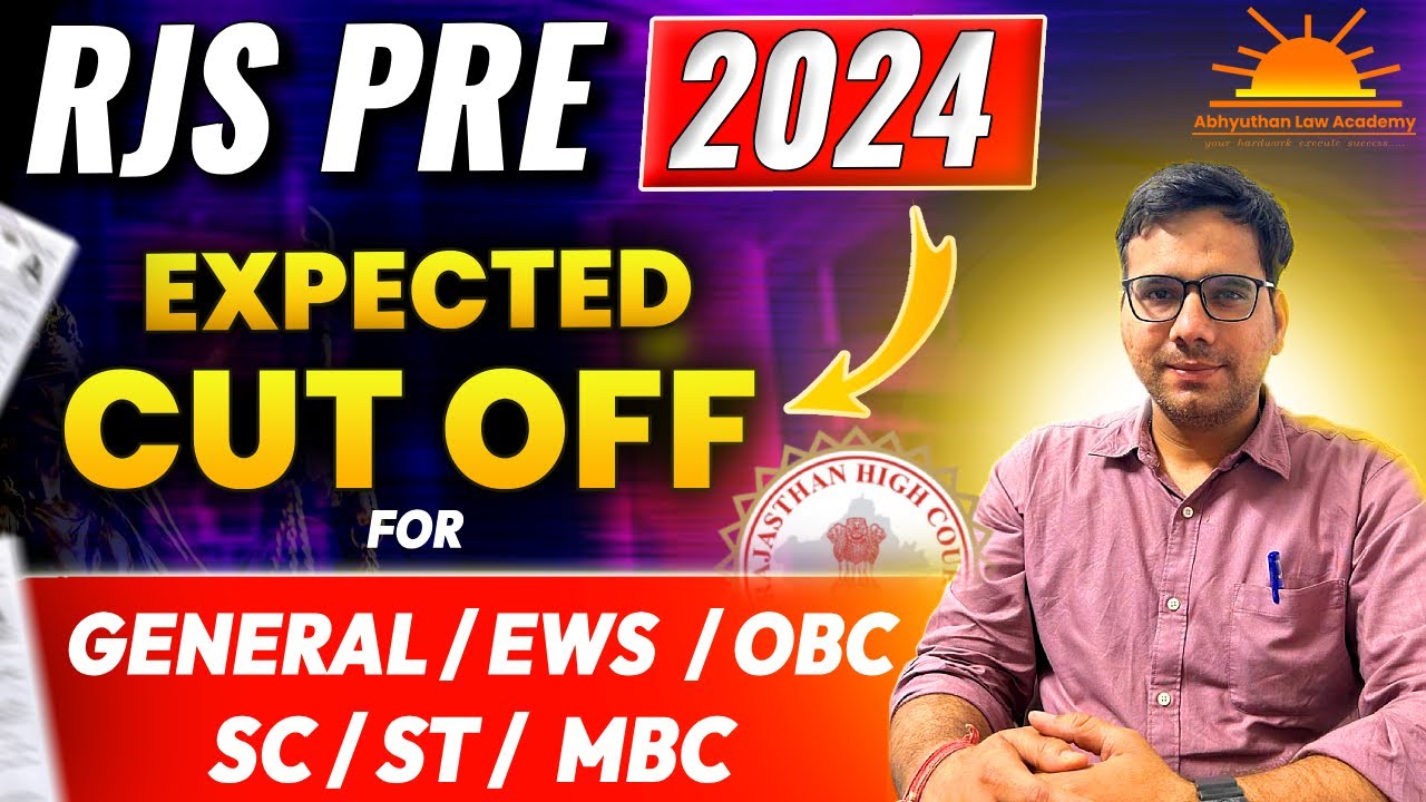RJS 2024 Expected Cut Off | Rjs Answer Key 2024 | Rjs pre cut off 2024 | By Prateek Gautam sir
