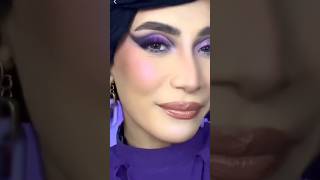 Purple makeup look ميكاب بلون موڤ makeup makeupartist makeuptutorial short