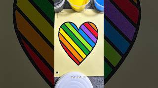 Satisfying Rainbow Heart Sand Art – So Calming &amp; Stress Relieving! ❤️✨