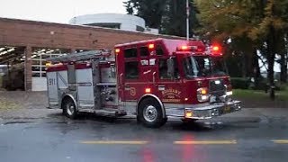 Burnaby Fire Department Engine 31 Responding