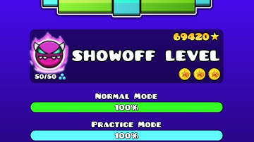 I created the HARDEST LOOKING POSSIBLE LEVEL in Geometry Dash