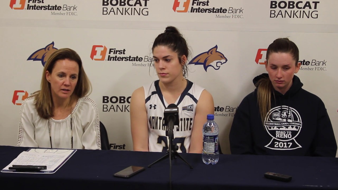 CatGriz women's basketball press conference Montana State 81, Lady