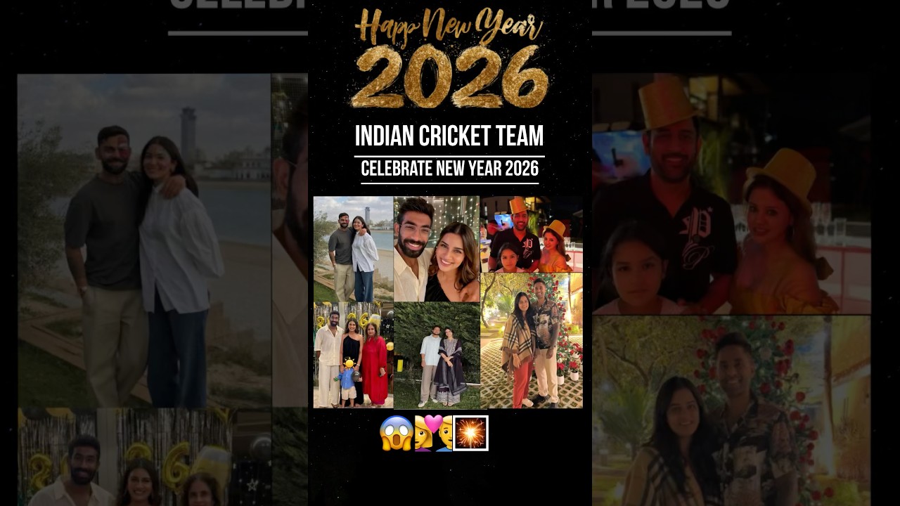 Indian cricket team celebrates new year 2026🎇🎆😱