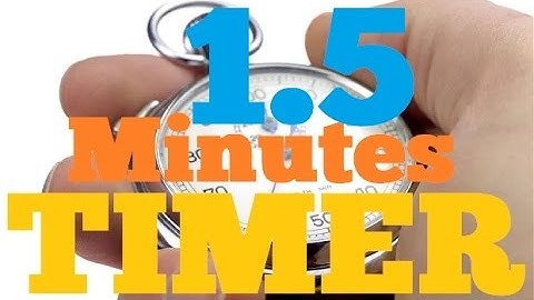 1.5 Minutes Timer 90 Seconds Countdown Clock