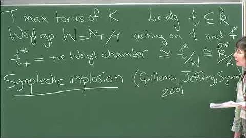 Prof. Frances Kirwan | Hyperkahler implosion