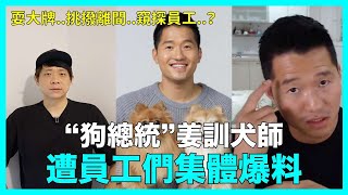 人設崩潰..？“狗總統”姜訓犬師遭員工們集體爆料｜DenQ