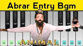 Animal - Abrar Entry Bgm Piano Tutorial | Perfect Piano Resimi