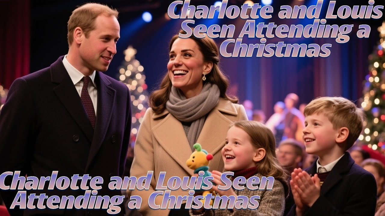 Charlotte and Louis Seen Attending a Christmas Show With Princess Catherine in Norfolk