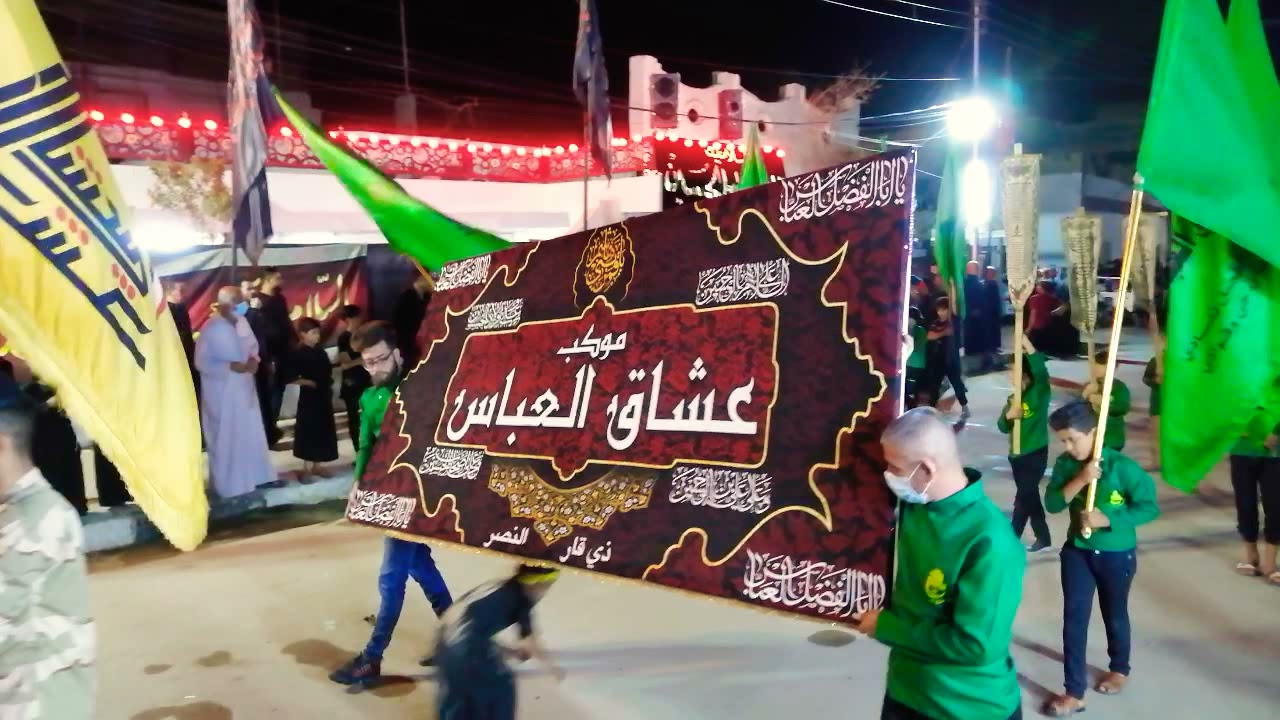 عزاء ليلي رهيب من قبل أكبر مواكب محافظة ذي قار || موكب عشاق العباس (ع) || ليلة 8 محرم 2021