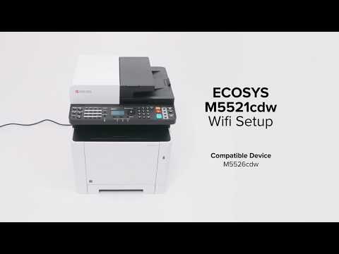 KYOCERA ECOSYS M5521cdw Multifunctional (MFP) – WiFi Setup