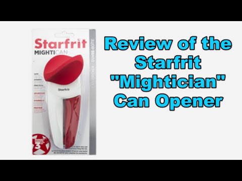 Starfrit 093112-012-BLCK Mightican Manual Can Opener 