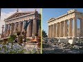 Assassin's Creed Odyssey Game vs Real Life - Athens Landmarks Comparison