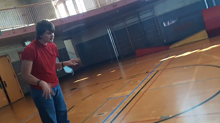 my friend James teaching Goalball