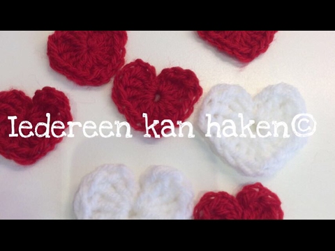 iedereen kan haken© #crochet #hartje #haken #nederlands voor