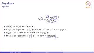 PageRank Algorithm