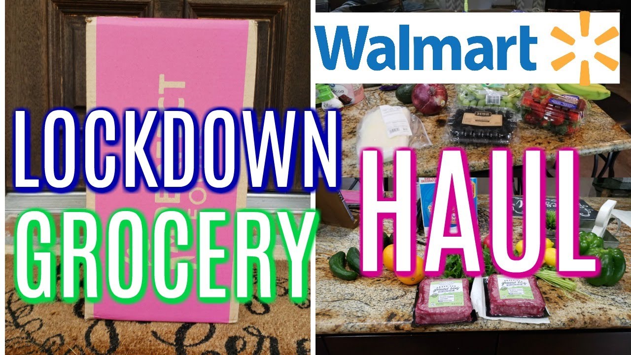 LOCKDOWN GROCERY HAUL! WALMART HAUL & IMPERFECT FOODS!