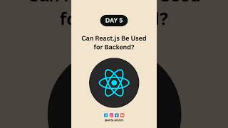 Day 5: Can React.js Be Used for Backend? #reactjs #businessgrowth #codinglife #frontenddeveloper