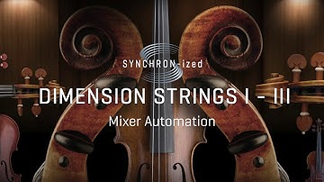 NEW: **Studio Series** SYNCHRON-ized Dimension Strings Tutorial