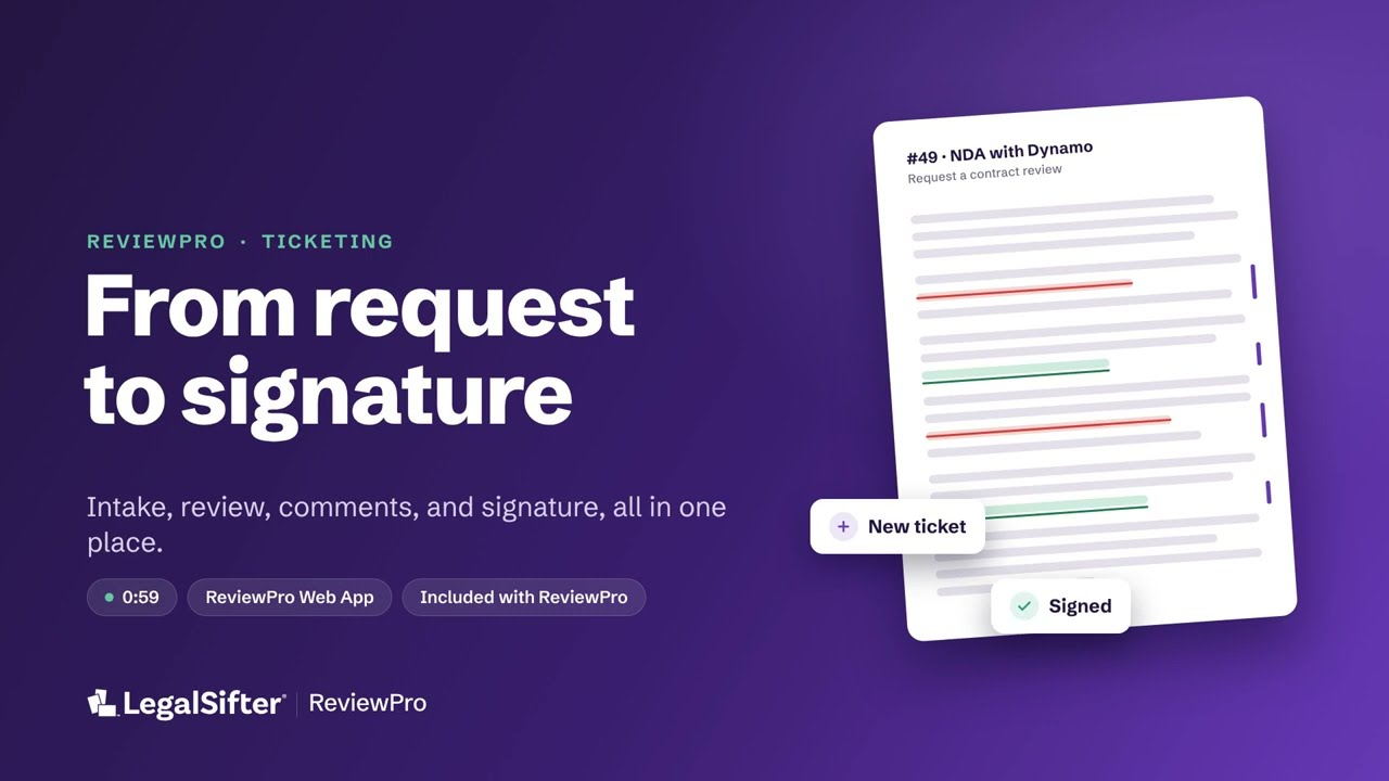 Contract Ticketing: From Request to Signature | ReviewPro
