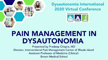 Pain Management in Dysautonomia