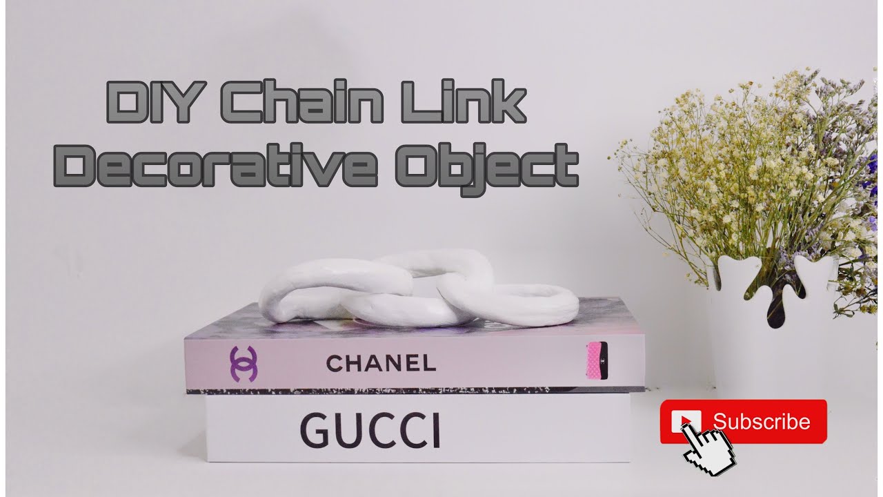 How to make chain link decorative object with clay? YouTube