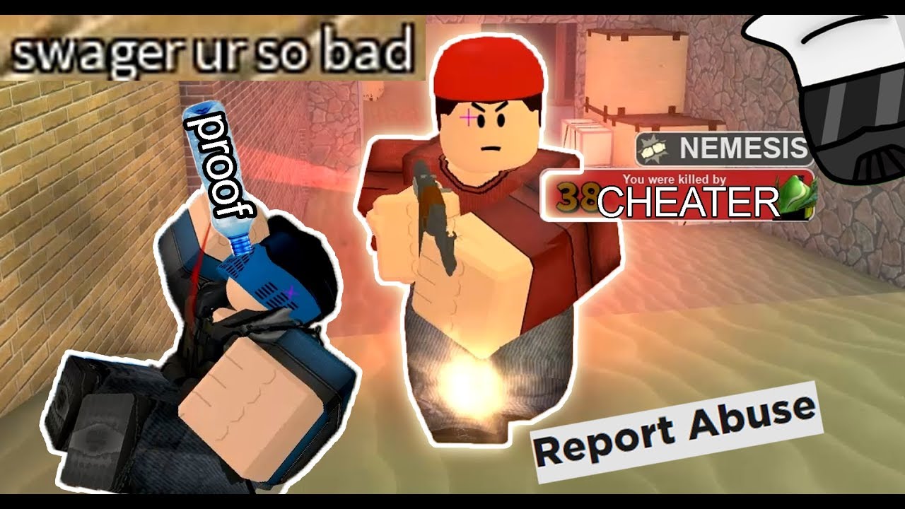 PWNING THE WORST HACKERS  Roblox Arsenal (ragequit) 