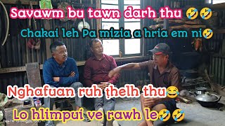 Pu Peka leh Pu Lawma te nen Tapchhak titi hlimawm.